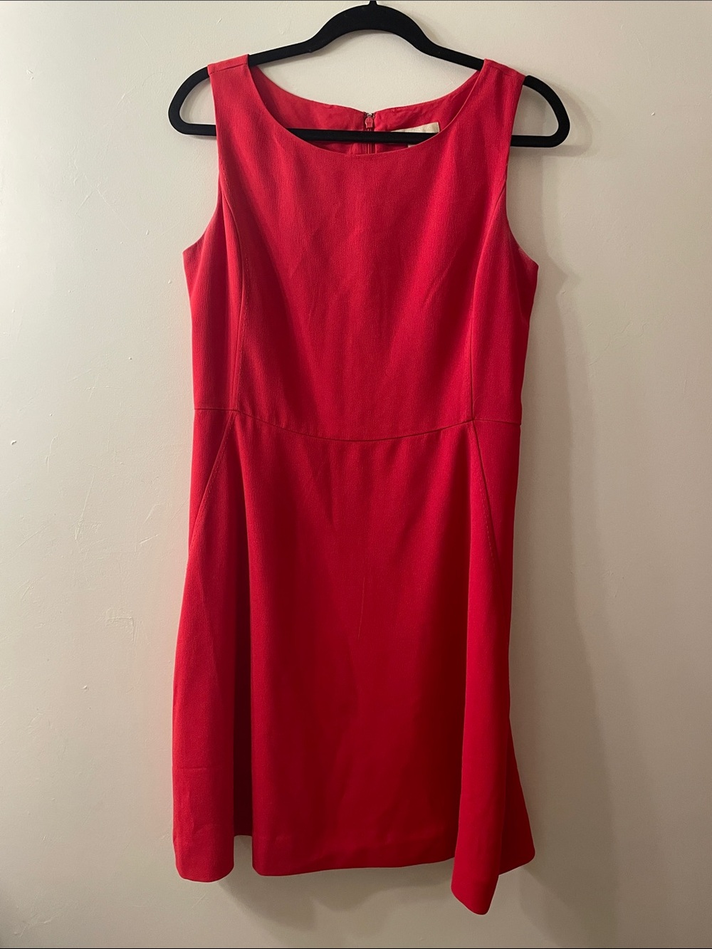 Banana Republic Vivid Coral Sleeveless Sheath Dress